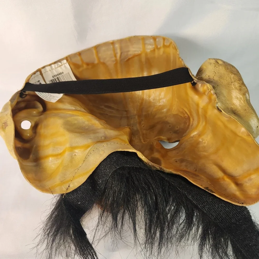 Vintage 2002 Paper Magic Group Latex Horror Masks Old Man Bug Eye Lot of 2
